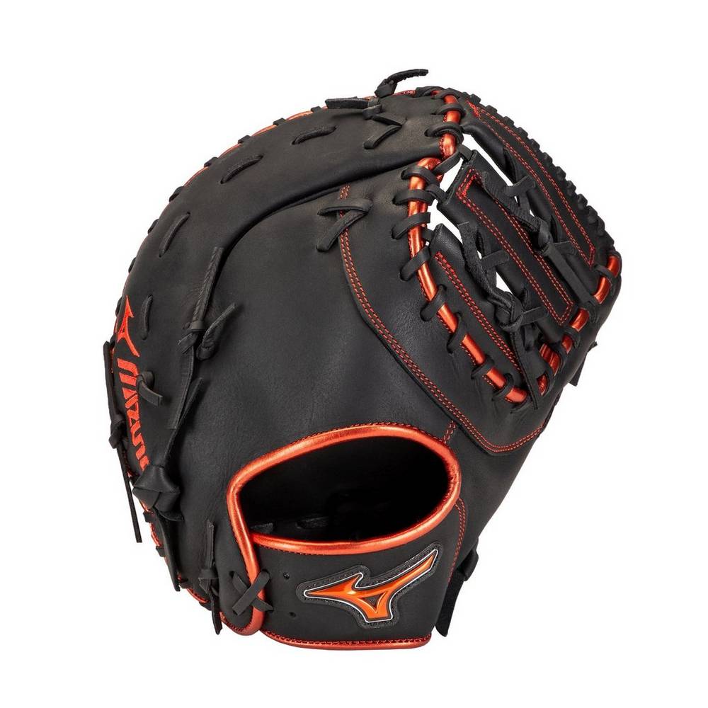 Mens Mizuno MVP Prime SE First Base 12.5" Baseball Catchers Mitt Black/Red Philippines (QPZFHD013)